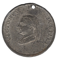 1887 Victoria Jubilee Medal Born 1819, Crowned 1838, Married 1840 & Jubilee 1887