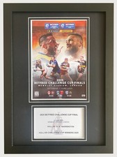 2025 Betfred Challenge Cup Final Rugby League Hull KR A4 Photo Programme Display