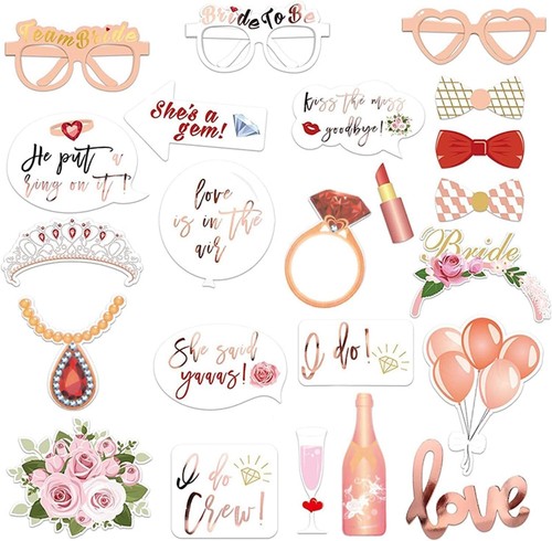 23pcs rose gold bridal shower - 23pcs,