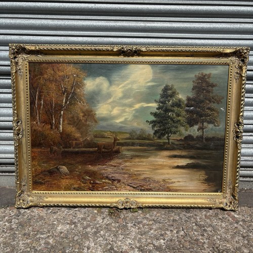 Large antique victorian oil - large,