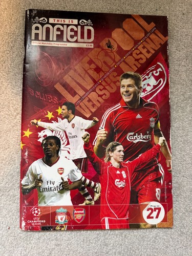 Liverpool arsenal programme - liverpool, v
