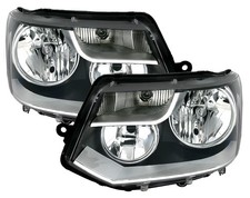 Headlight Black For VW T5 GP
