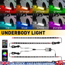 4X RGB LED Remote Strip Under