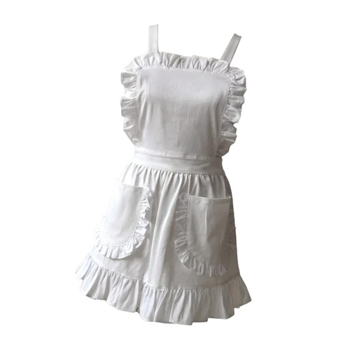 Maid apron with - apron, pockets