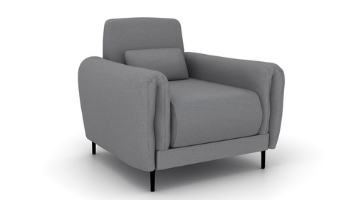 Armchair megan grey modern - armchair,