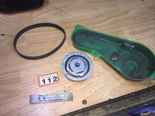 qualcast electric lawnrake RE35 Side Pannel And Belt ( Brown 112) 