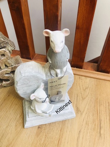 Next 23cm grey resin mouse - 23cm,
