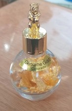 ? Genuine Gold Colorado Gold Foil Flakes In Bear Topped Glass Bottle.