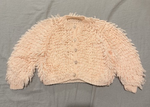 Baby girl hand knit pale - baby,
