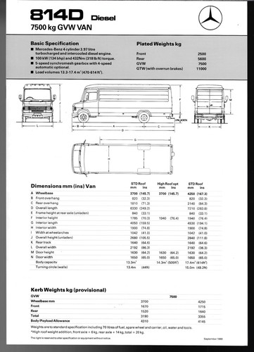 Mercedes benz 814d van - mercedes-benz,
