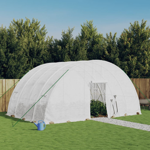 Greenhouse 6x4x2 85m white - greenhouse, pe