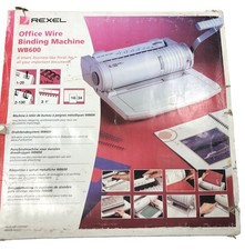 Rexel WB600 Office Wire Binding Machine A4 - Smooth Operation T2080 LWB