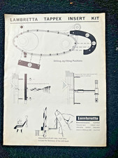 Original Lambretta Concessionaires Tappex Insert kit Leaflet