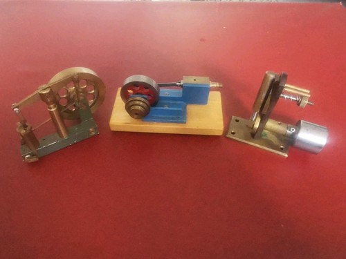 Three miniature steam engines - three,