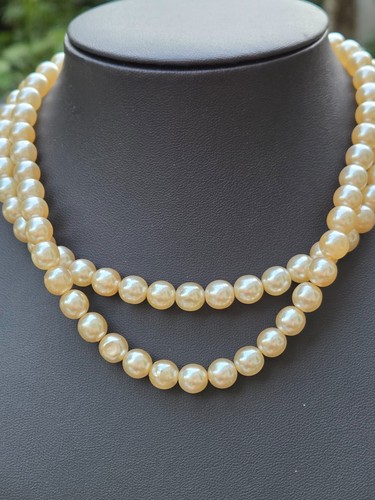 Faux pearl choker necklace - choker,