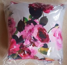 NEW -  QUALITY DORMA  CUSHION : ROSES : MATCHING PILLOW CASES  AVAILABLE