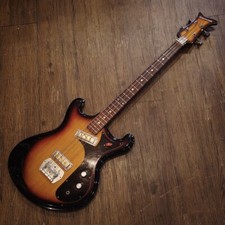 Teisco Short scale Electric Bass Sunburst Used