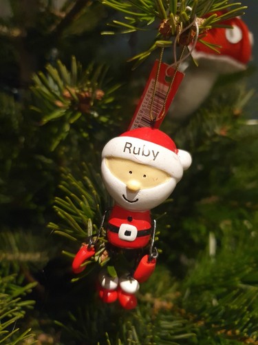 Ruby santa claus - santa, bauble