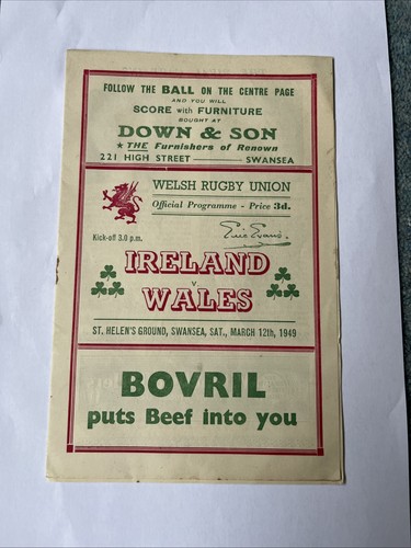 1949 wales ireland rugby - 1949,