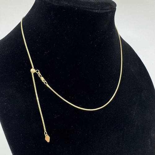 14k yellow gold box chain - yellow, 20