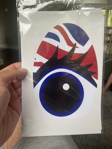 Eyes sticker decal for mini - decal,
