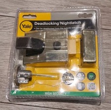 Yale 89 Brasslux Night Latch Security Lock Deadlock P-89-BLX-PB-60 Nightlatch