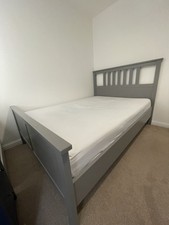 IKEA Hemmes Double Wood Bed