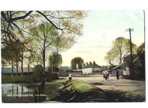 Printed postcard the - , green