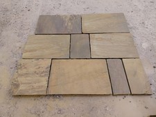 Buff Riven Yorkstone Paving