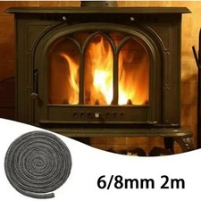 Black Stove Fire Rope Door