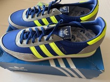 ADIDAS ORION (FX5649) MENS BLUE YELLOW TRAINERS UK 10 EU 44 2/3