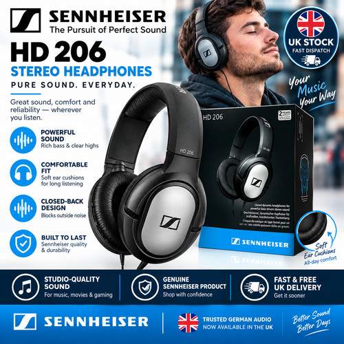 Sennheiser 206 stereo wired - hd,