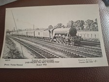 PAMLIN PRINTS POSTCARD LNER PACIFIC No 4475 FLYING FOX AT STEVENAGE 32201