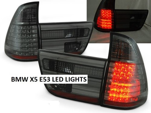 Black led rear lights - black, for