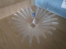 Dartington Crystal Glass Palm Bowl 9" Handmade In England- Perfect condition[L6]