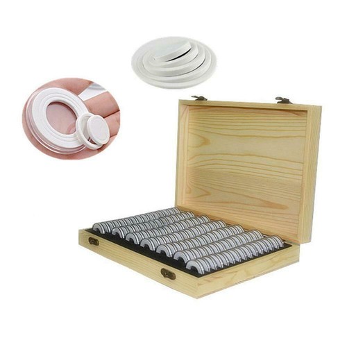 100pcs round coin capsules - round,