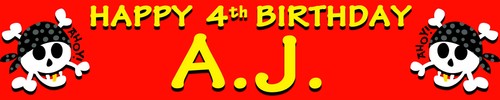 Pirate personalised birthday - pirate,