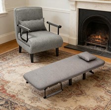 190CM Single Fabric Sofa Bed