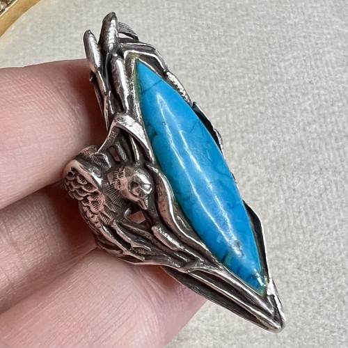 Large artisan sterling silver - sterling,