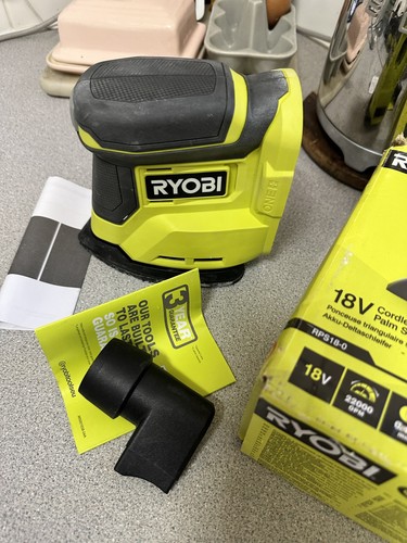 Ryobi one palm sander 18v - ryobi,