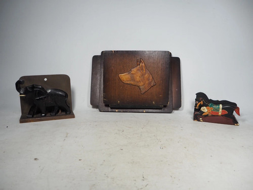 Vintage wooden letter rack - 3,