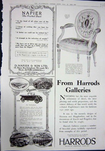 Old vintage print 1923 - vintage,