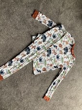 Boys HM multi coloured animal print  skinny fit pjs 8-10 years good condition