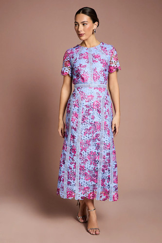 Coast blue fit flare - blue,