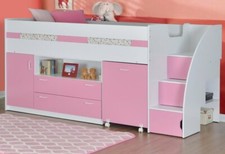 Pink Midsleeper Bed With