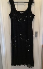 Chesca Black Evening Dress. Size 22.  BNWOT