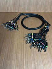 16 pair Jack Stereo To Jack Mono Cable Loom Patch Lead 1.2m