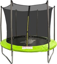 8FT Trampoline With Inner Netting in Green