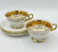 Gilded IPP German Tea Cup x2 &