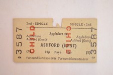 Railway Ticket BRB Appledore to Ashford (Kent) 2nd